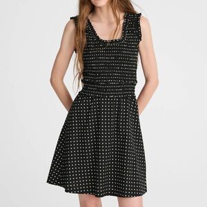 ☀️ New! MADEWELL Ruffled Scoopneck Mini Dress in Dot